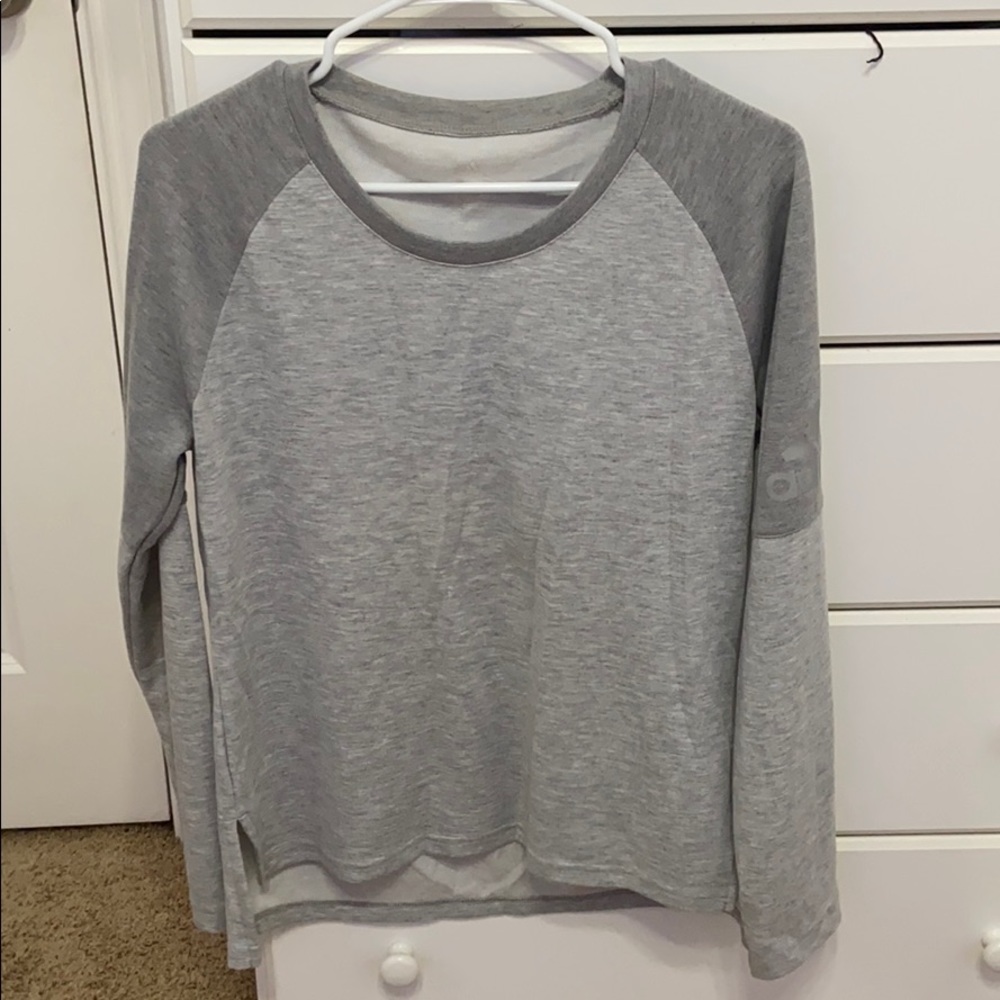 adidas grey long sleeve tshirt